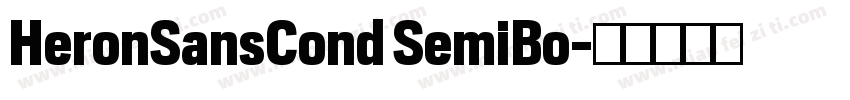 HeronSansCond SemiBo字体转换